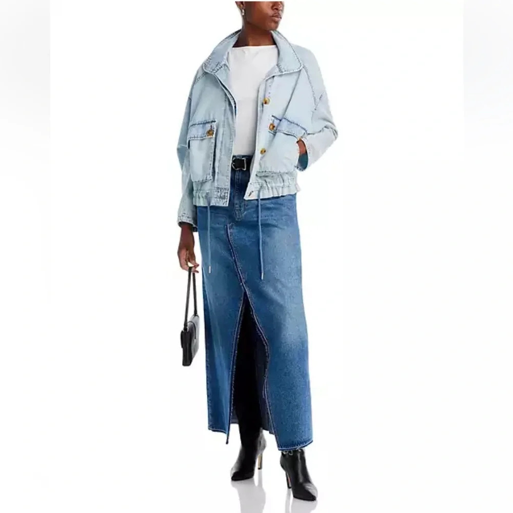 BlankNYC Stand Collar Lightweight Denim Jacket Sold at Revolve - Picture 2 of 7